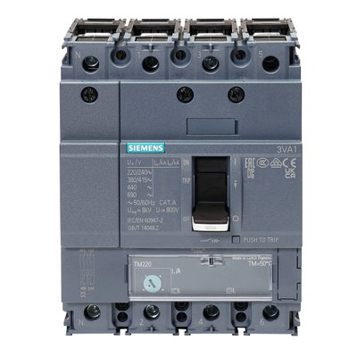 100A 36kA 4P 3VA1 MCCB ATFM