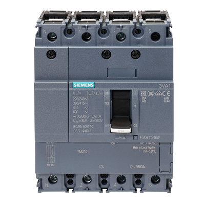 125A 25kA 4P 3VA1 MCCB FTFM