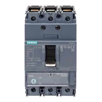 160A 70kA 3P 3VA1 MCCB ATFM