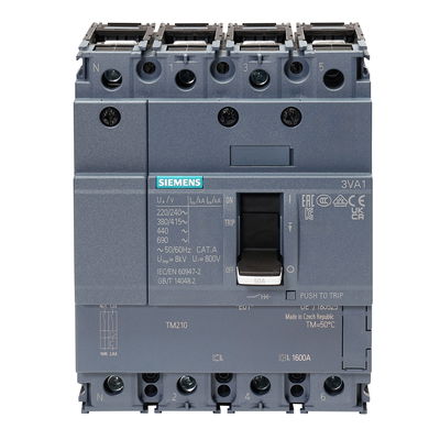 50A 36kA 4P 3VA1 MCCB FTFM
