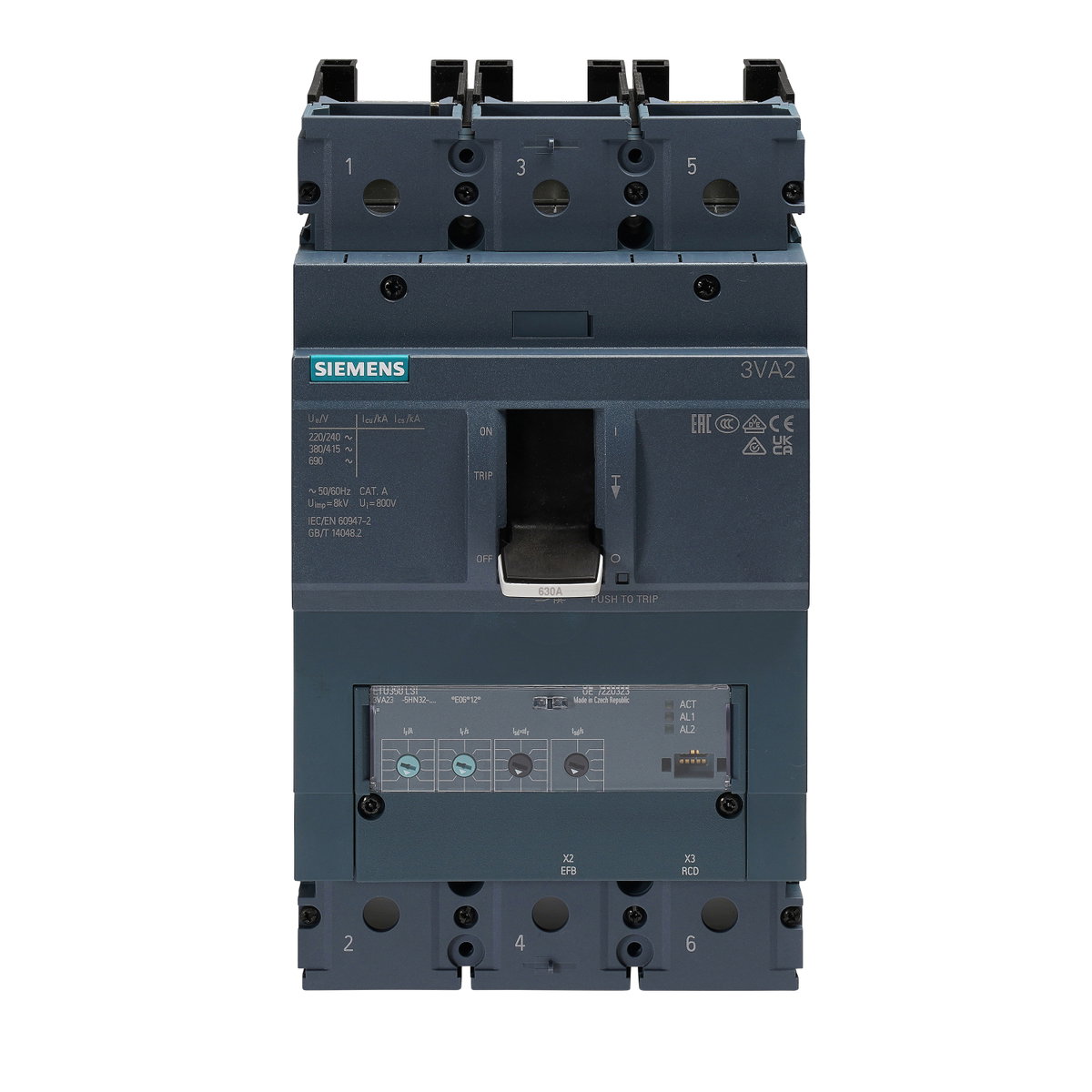 630A 3P MCCB Incomer