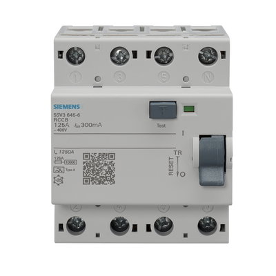 125A 300mA 4P Type A 5SV3 RCCB