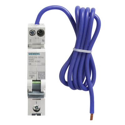 C6 30mA 10kA 1P+N Type A AFDD-RCBO (1 Module Width)