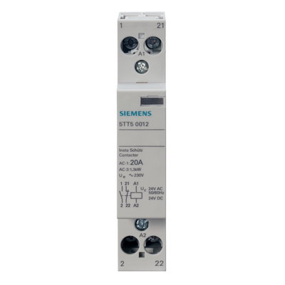 Contactor 1 NO + 1 NC contacts 20A control 24V AC 1MW