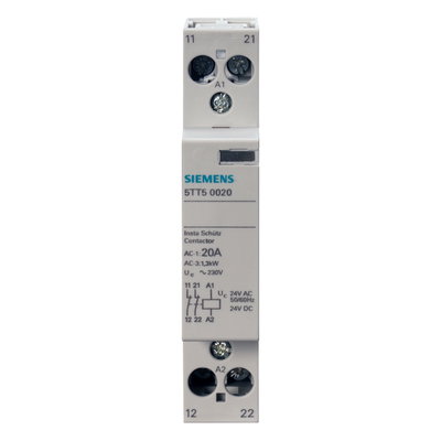 Contactor 2 NO contacts 20A control 230V AC 1MW