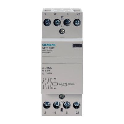 Contactor 3 NO + 1 NC contacts 25A control 24V AC 2MW