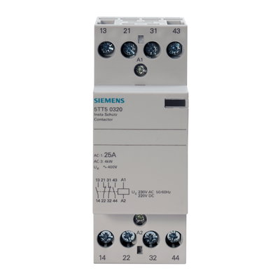 Contactor 2 NO + 2 NC contacts 25A control 230V AC 2MW