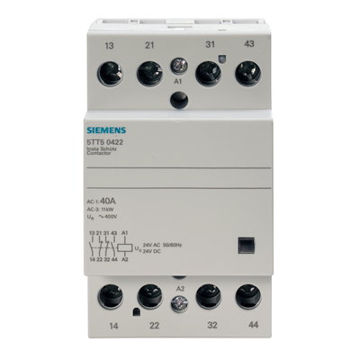 Contactor 2 NO + 2 NC contacts 40A control 24V AC 3MW