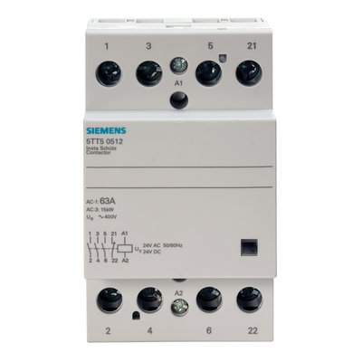 Contactor 3 NO + 1 NC contacts 63A control 24V AC 3MW