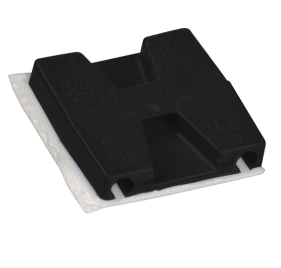 2/4WAY MTG BASE 1.1X1.1IN BLK ADH