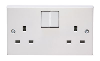 13A 2 Gang Single Pole Switched Socket