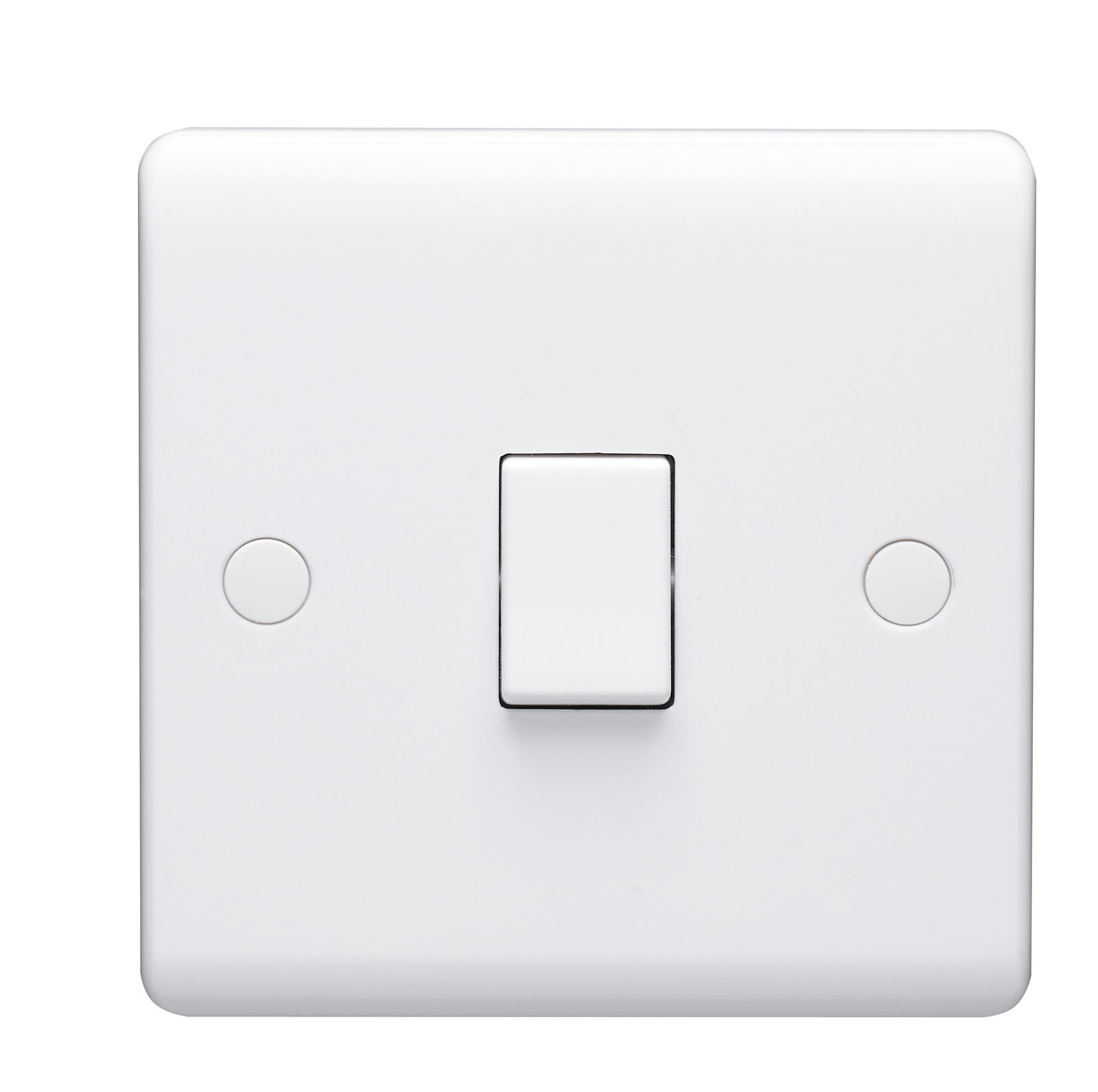 10AX 1 Gang 1 Way Single Pole Plate Switch