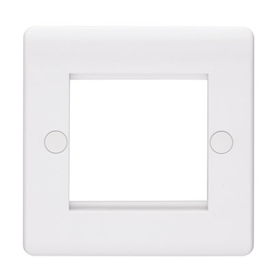 1 Gang 2 Module Euro Module Communication Mounting Plate