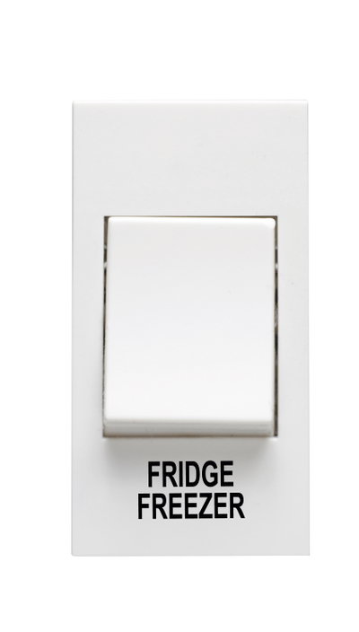 20A 1 Gang Double Pole Grid Switch Module Printed 'Fridge Freezer'