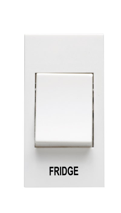 20A 1 Gang Double Pole Grid Switch Module Printed 'Fridge'