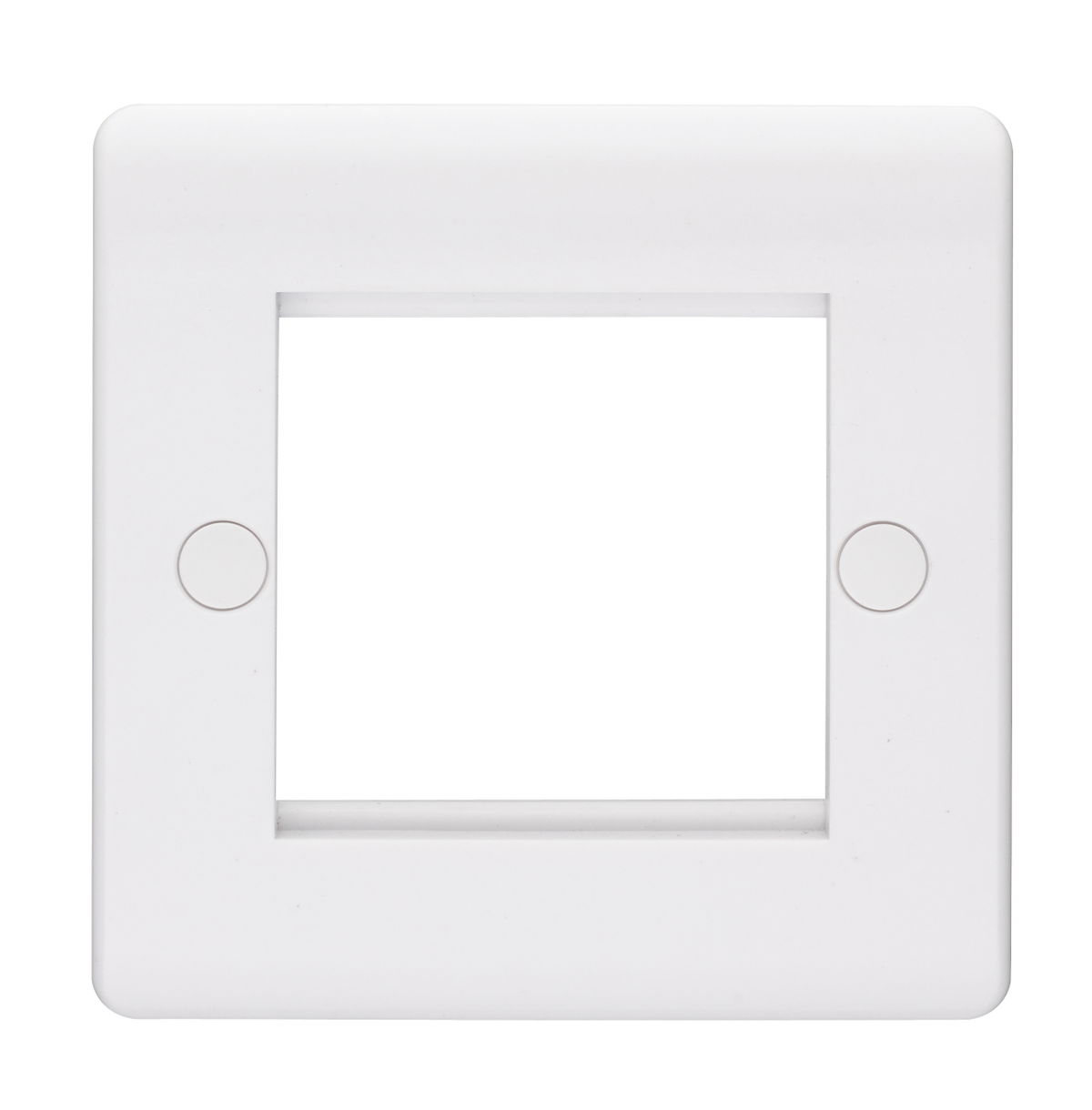 2 Gang Flush Moulded Grid Cover Plate