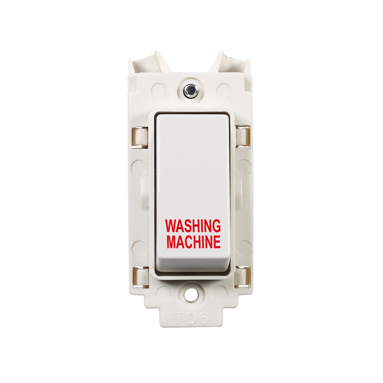 20A Double Pole Grid Switch Module Printed 'Washing Machine'