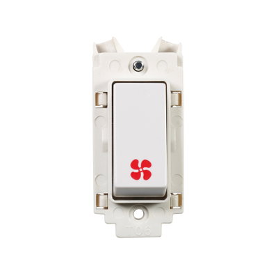 10A 2 Way Retractive Grid Switch Module With Fan Symbol