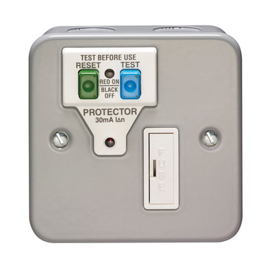 13A Unswitched Metalclad RCD Single Pole