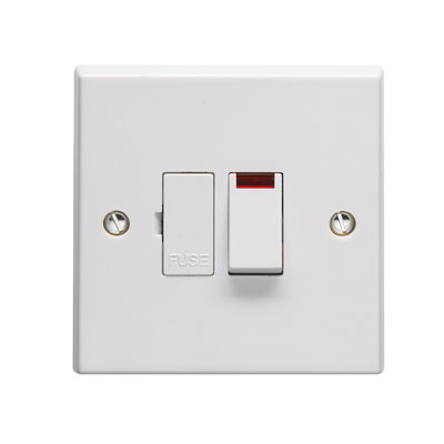 13A Double Pole Switched Fused Connection Unit With Neon Indicator