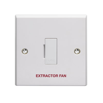 13A Unswitched Fused Connection Unit Printed 'Extractor Fan'