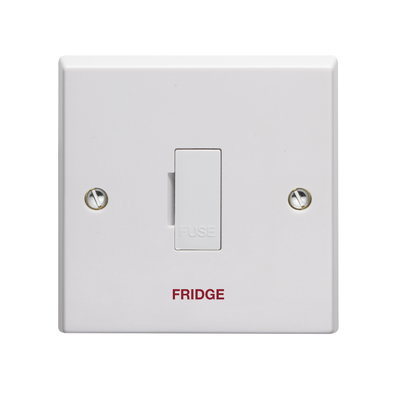 13A Unswitched Fused Connection Unit Printed 'Fridge'