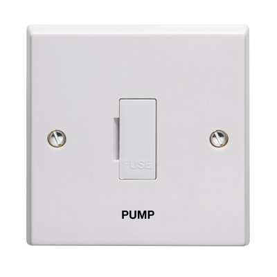 13A Unswitched Fused Connection Unit Printed 'Smoke Detector' in Black