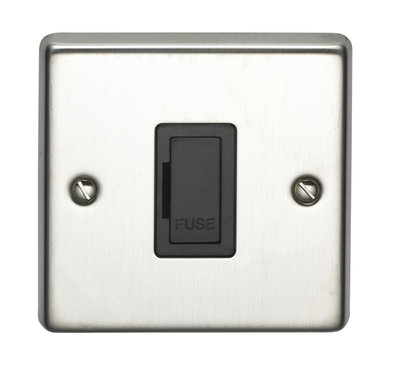 13A Unswitched Fused Connection Unit Stainless Steel Finish