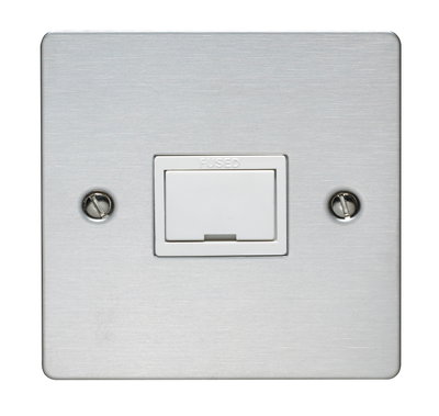 13A Unswitched Fused Connection Unit Stainless Steel Finish