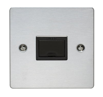 13A Unswitched Fused Connection Unit Stainless Steel Finish