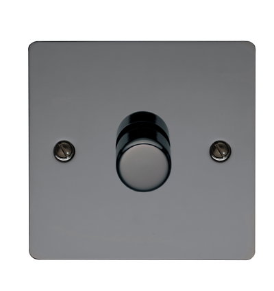 1 Gang 2 Way 400 Watt Mains/Low Voltage Dimmer Black Nickel Finish