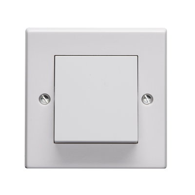 10AX 1 Gang 2 Way Single Pole Plate Switch Wide Rocker