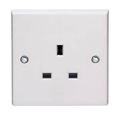 13A 1 Gang Unswitched Socket