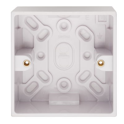 1 Gang Moulded Surface Installation Box 42mm Depth