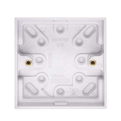 1 Gang Moulded Surface Installation Box 29mm Depth