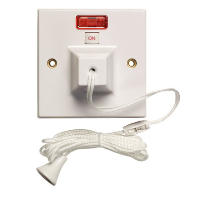 50A Double Pole Ceiling Switch With Neon & Mechanical Indicator