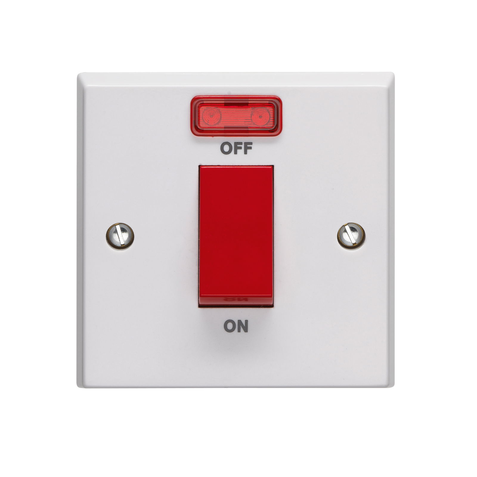 45A 1 Gang Double Pole Control Switch With Neon Indicator