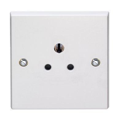 2A 1 Gang Unswitched Round 3 Pin Socket