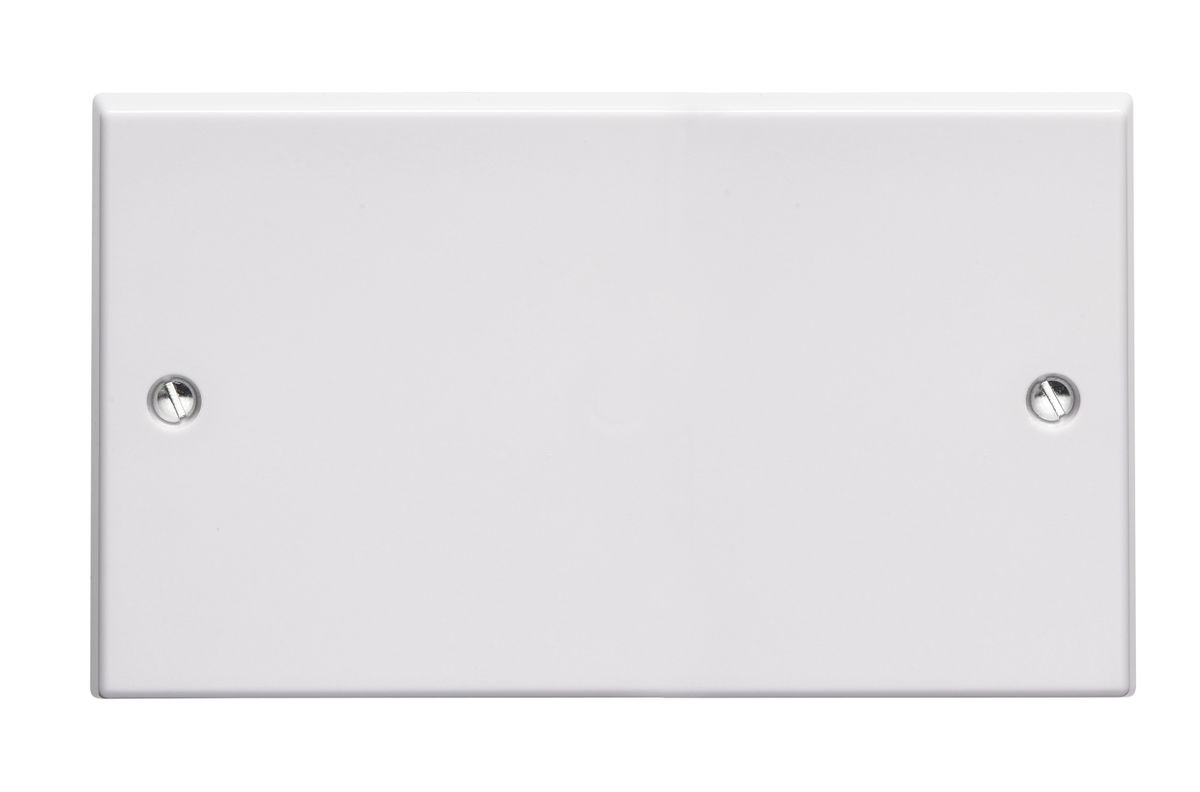 2 Gang Blank Plate