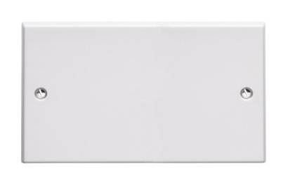 2 Gang Blank Plate