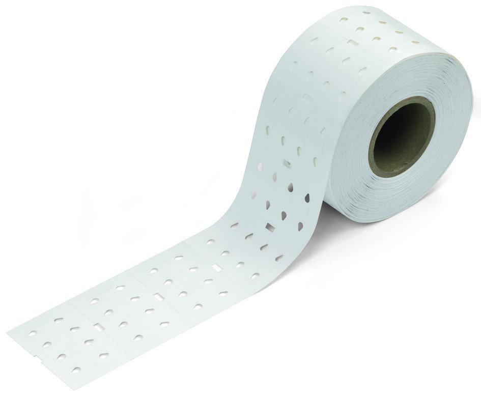 Conductor markers for thread-on mounting for TP printers white