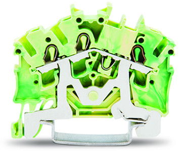 3-conductor ground terminal block 2.5 mm² suitable for Ex e II applications green-yellow