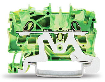 2-conductor ground terminal block 2.5 mm² suitable for Ex e II applications green-yellow