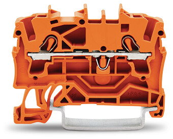 2-conductor through terminal block 2.5 mm² suitable for Ex e II applications orange