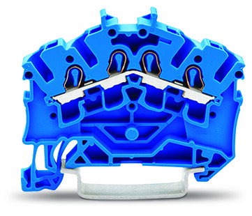 4-conductor through terminal block 2.5 mm² suitable for Ex e II applications blue