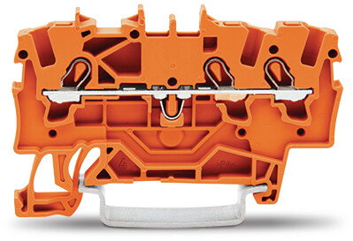 3-conductor through terminal block 1.5 mm² suitable for Ex e II applications orange