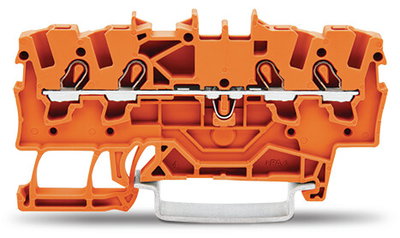 4-conductor through terminal block 1.5 mm² suitable for Ex e II applications orange