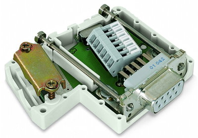 Fieldbus Connector CANopen with D-sub female connector 9-pole light gray