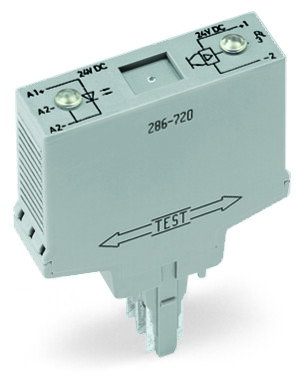 Optocoupler module Nominal input voltage: 24 VDC Output voltage range: 15 … 30 VDC gray