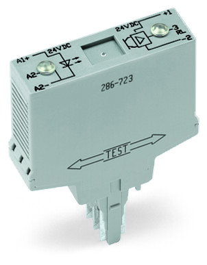 Optocoupler module Nominal input voltage: 5 VDC Output voltage range: 20 … 30 VDC gray